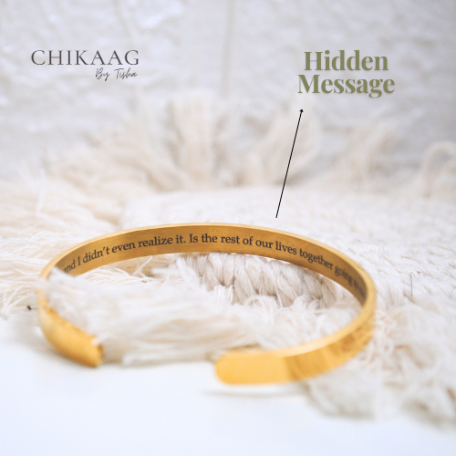Custom Cuff Bracelet - Gold (6mm)