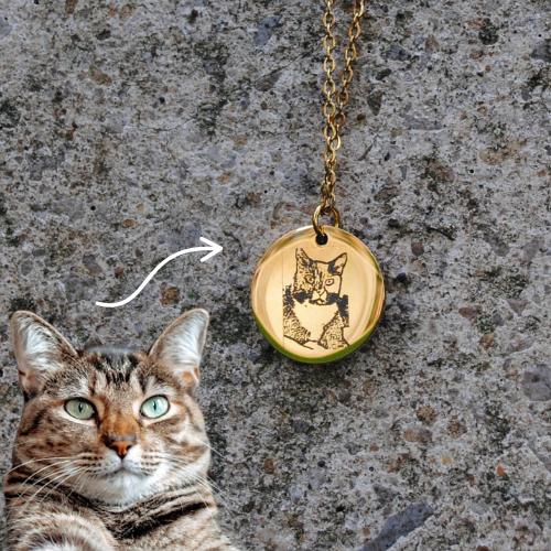 Pet Necklace - Gold