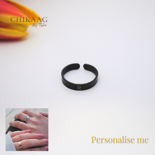 Custom Cuff Ring - Black