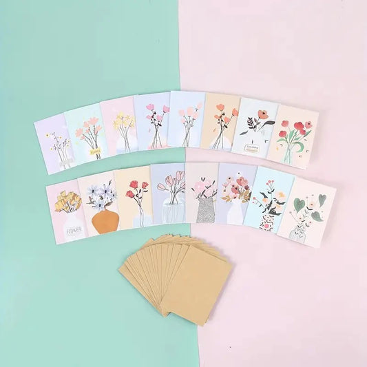 Mini greeting card / gift note - Random design