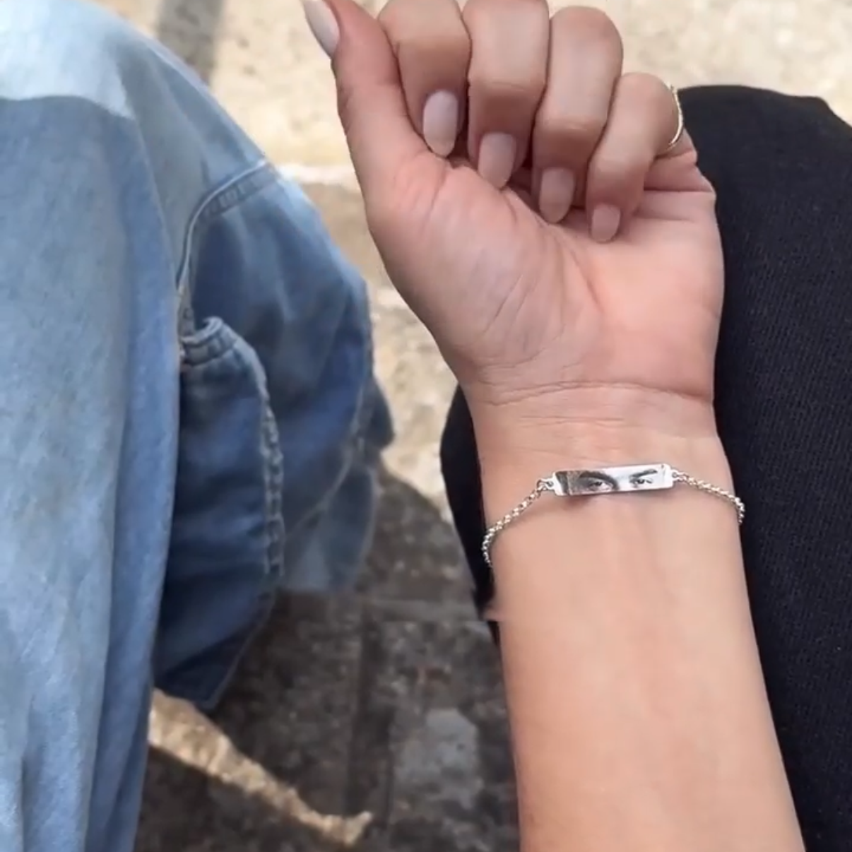 Custom Bar Bracelet – Silver | Personalised Engraved Bracelet - CH001