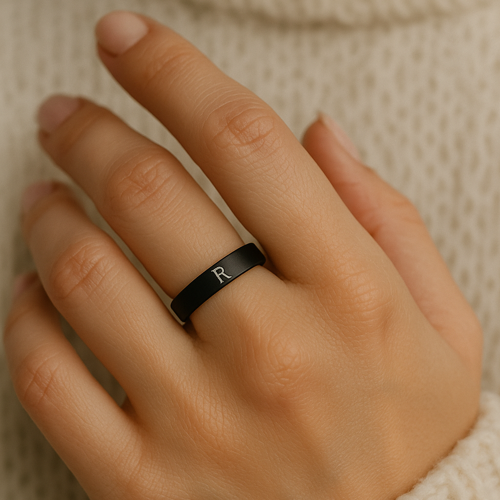 Custom Cuff Ring - Black
