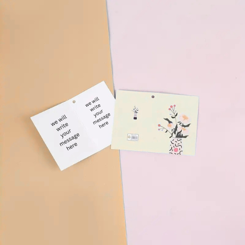 Mini greeting card / gift note - Random design