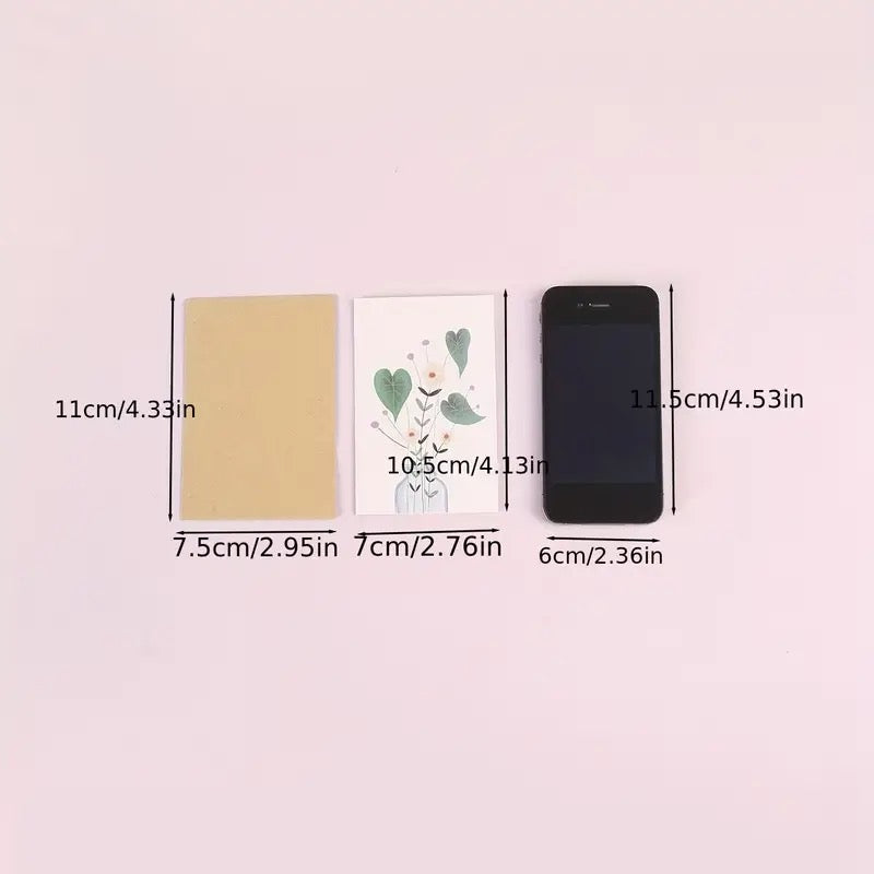 Mini greeting card / gift note - Random design