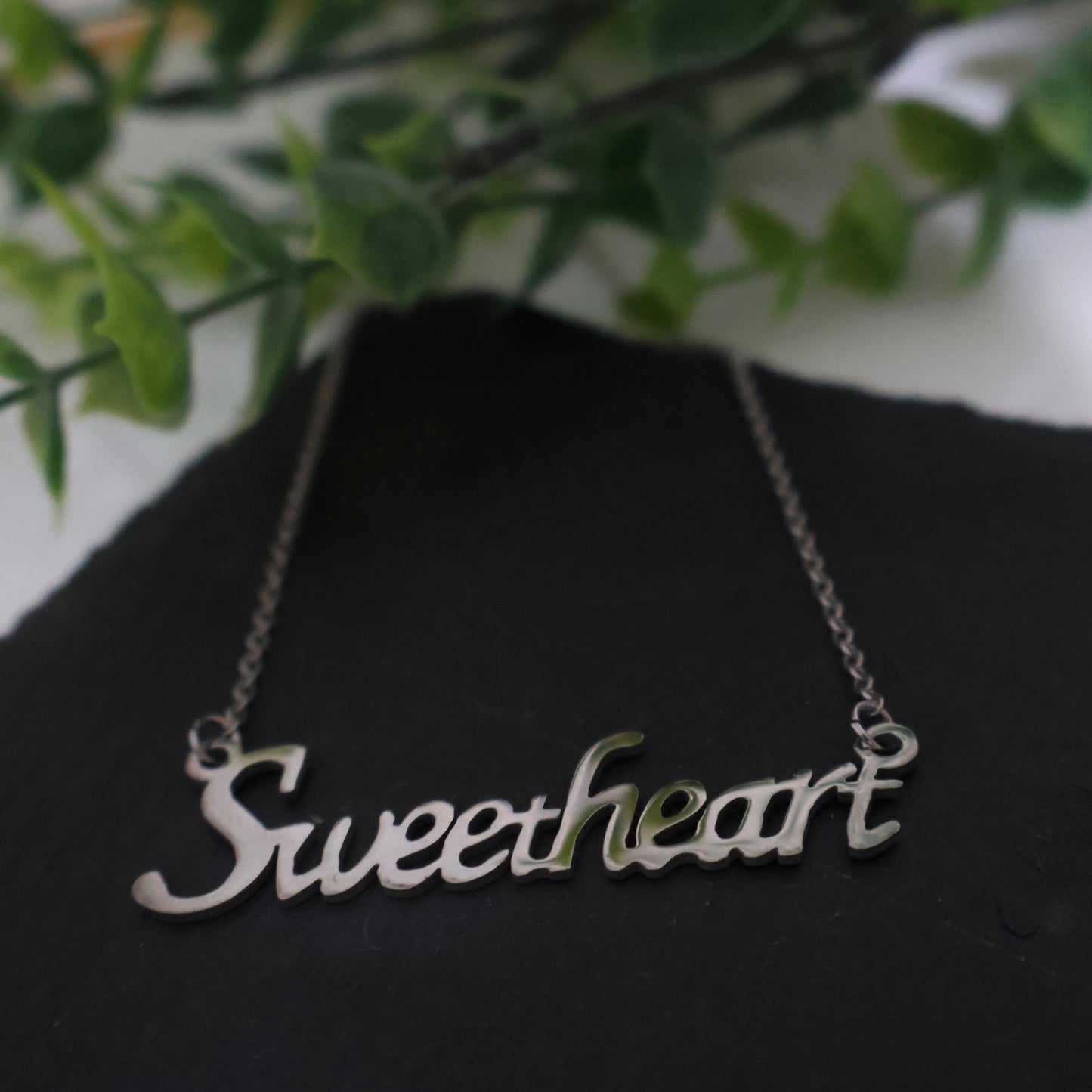 Sweet Heart Necklace - Silver