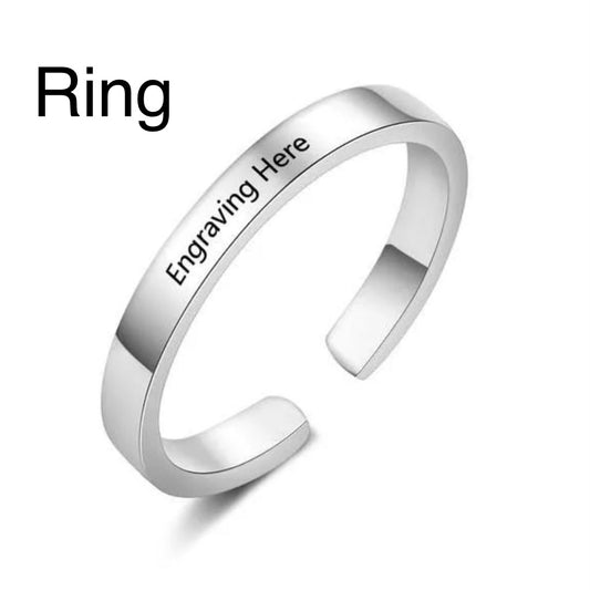 Custom Cuff Ring - Silver