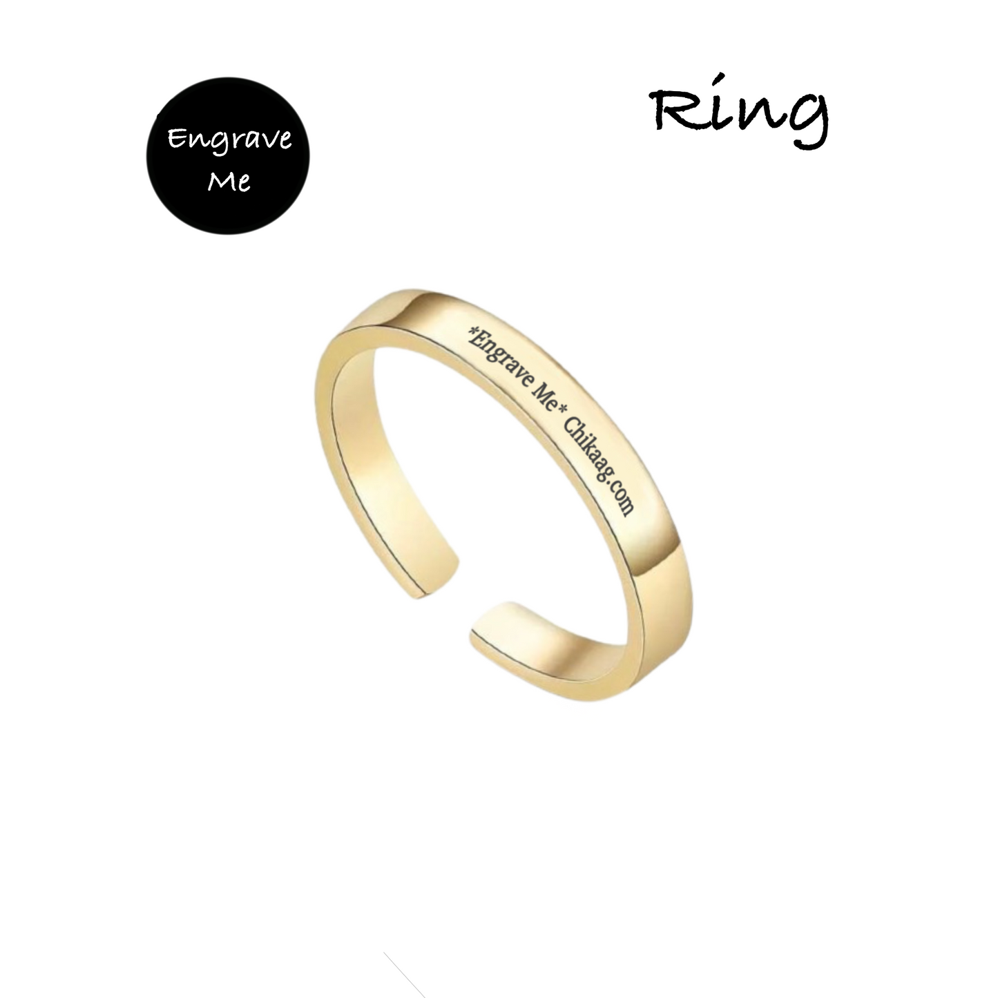 Custom Cuff Ring - Gold