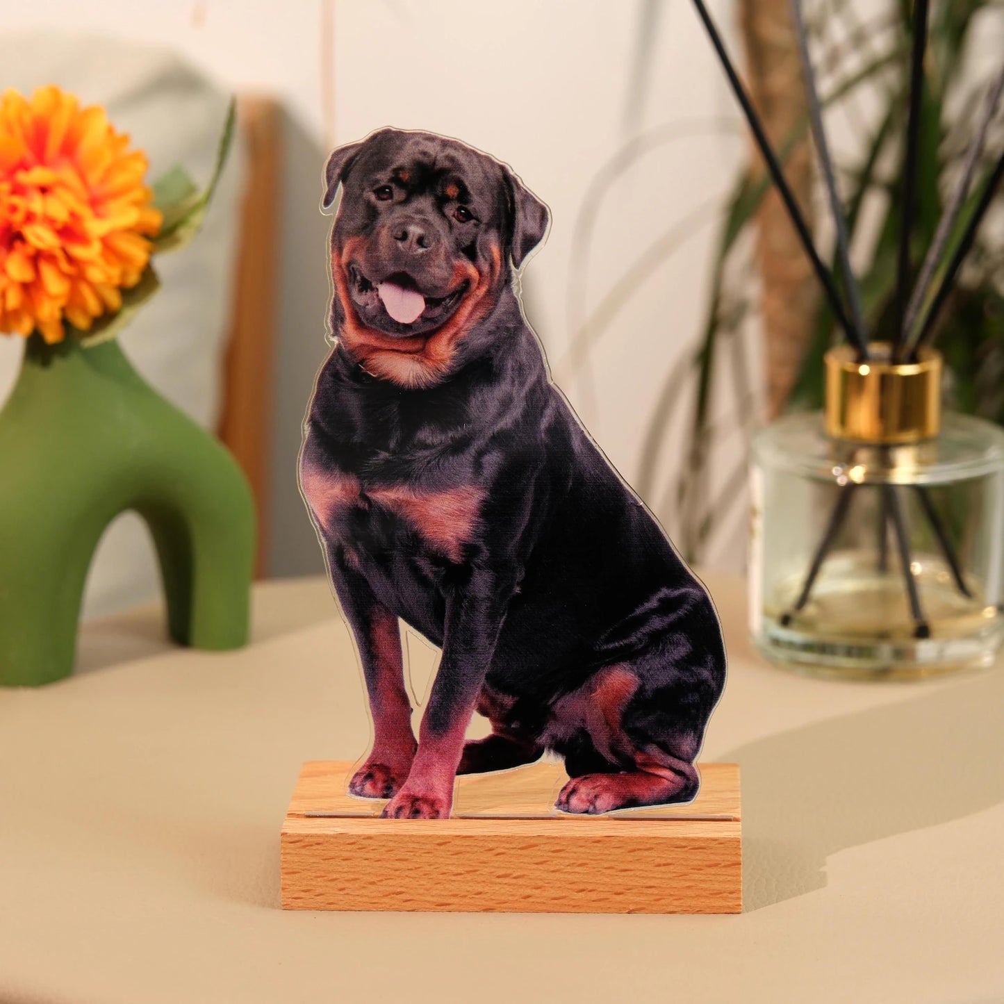 2D Persoanlised acrylic photo statue, Realistic mini me statue - Personalize your photo or your pet photo for any occassion or as a memory and keepsake