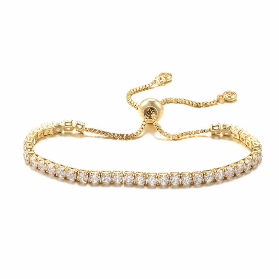 Tennis Bracelet - Gold - CHIKAAG