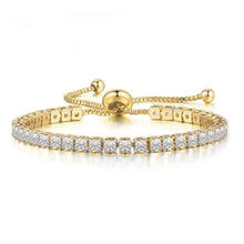 Load image into Gallery viewer, 18k Gold Plated Tennis Bracelet- Stainless steel / Watersafe 💦
