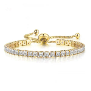 18k Gold Plated Tennis Bracelet- Stainless steel / Watersafe 💦