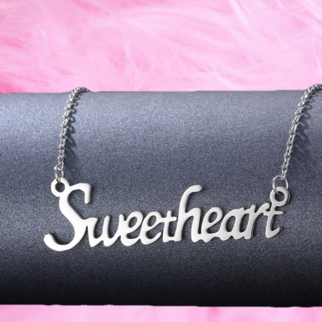 Sweet Heart Necklace - Stainless steel -Watersafe 💦