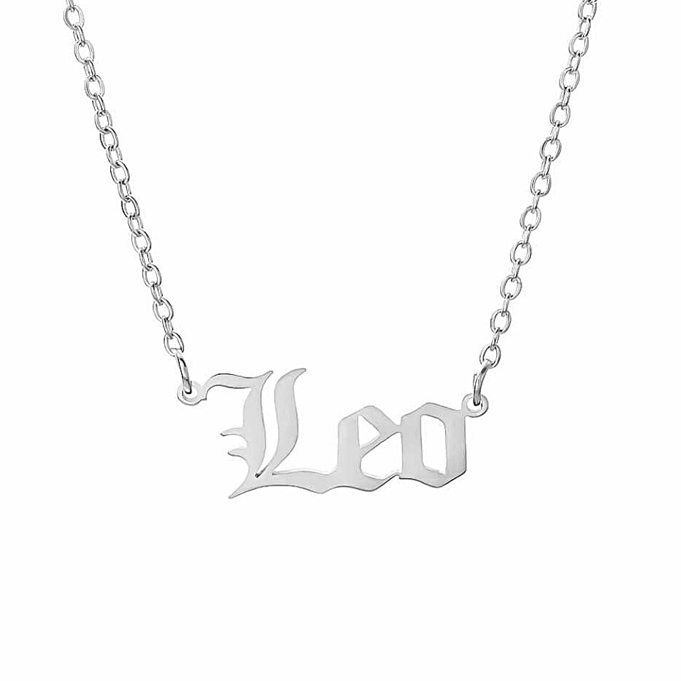 Stainless Steel Zodiac Necklace Leo Watersafe 💦
