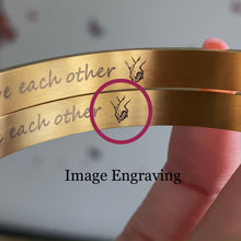 Load image into Gallery viewer, Custom stainless steel Bracelet - ROSE GOLD Watersafe 💦
